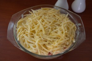 Запеканка с колбаской и сыром - фото шаг 8