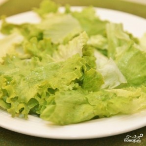 Зеленый салат с форелью - фото шаг 6
