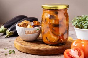 Баклажаны в томате на зиму - фото шаг 11