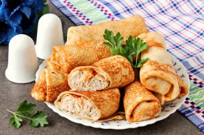 Блинчики, фаршированные мясом - фото шаг 13