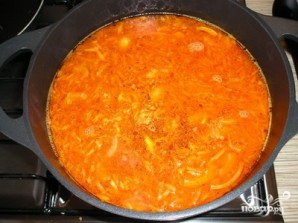 Суп из говядины с томатной пастой - фото шаг 6