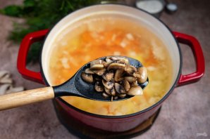 Постный грибной суп - фото шаг 9