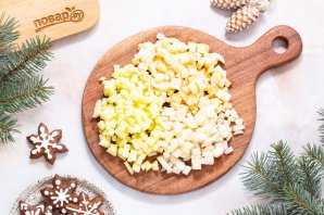 Фруктовый салат на Новый год Лошади - фото шаг 2