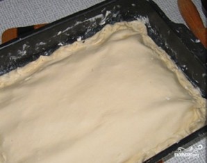 Пирог со щавелем из слоеного теста - фото шаг 4