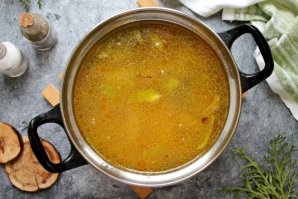 Сырный суп с курицей и болгарским перцем - фото шаг 6