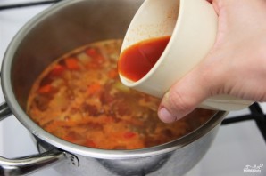 Овощной суп с фасолью - фото шаг 4