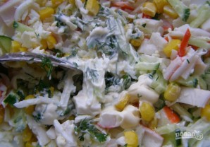 Салат из кукурузы и яиц - фото шаг 6