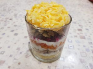 Овощной салат с полентой "Bravolli" и мясом кролика - фото шаг 10