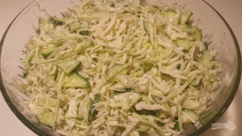 Салат из свежей белокочанной капусты - фото шаг 5