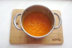 Тыквенный суп со сметаной - фото шаг 9