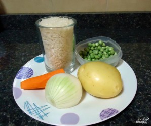 Рис с овощами в пароварке - фото шаг 1