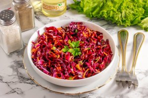 Салат из свежей фиолетовой капусты - фото шаг 6