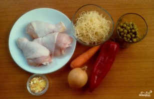 Куриный суп на овощном бульоне - фото шаг 1