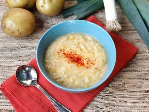 Суп с луком-пореем и картофелем - фото шаг 6