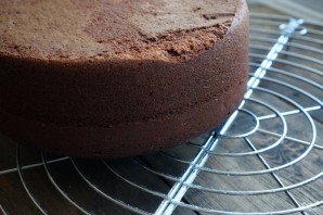 Шоколадный торт с голубикой - фото шаг 7