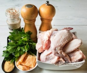 Куриные крылышки с сыром "Пармезан" в духовке - фото шаг 1