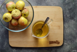 Моченые яблоки с медом и горчицей - фото шаг 4