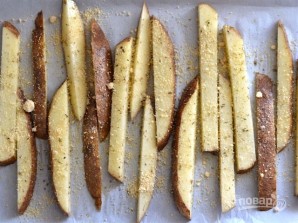 Картофель по-деревенски с сыром и специями - фото шаг 4