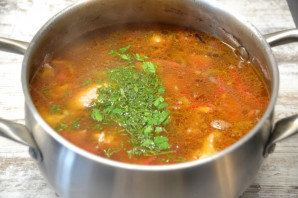 Суп с вялеными помидорами - фото шаг 10