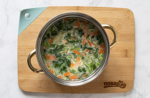 Суп со шпинатом и зеленым горошком - фото шаг 8