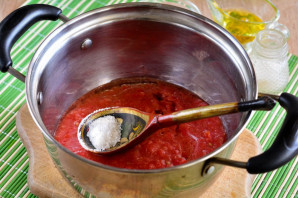 Лечо из перца и помидор с чесноком - фото шаг 4
