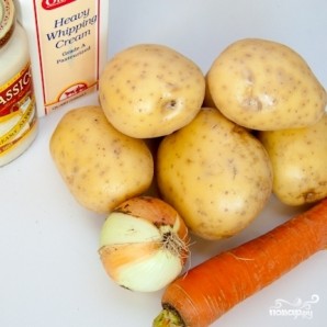 Картофель в соусе Альфредо - фото шаг 1