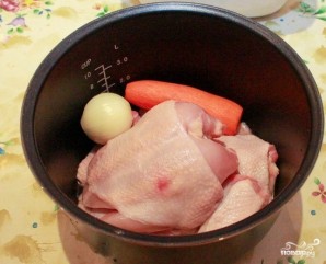 Холодец из куриной грудки с желатином - фото шаг 2