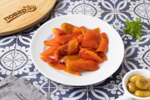 Марокканский салат из перца с апельсинами - фото шаг 3