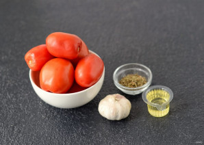 Вяленые томаты с чесноком - фото шаг 1