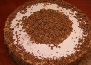 Клубнично-шоколадный торт с творожной прослойкой - фото шаг 18