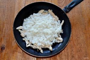 Рис с брокколи и курицей - фото шаг 7