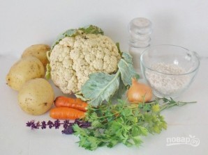 Вегетарианский суп из цветной капусты - фото шаг 1