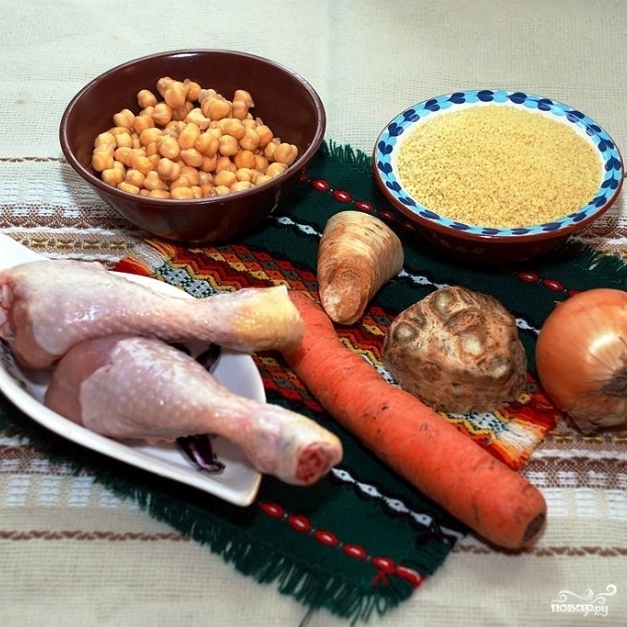 Рецепт Кускус с курицей и овощами
