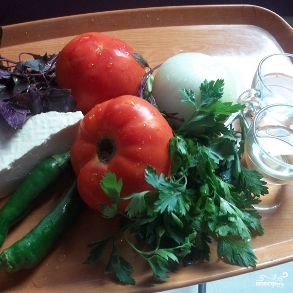 Рецепт Грузинский салат с помидорами