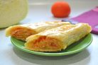 Слоеный рулет с капустой