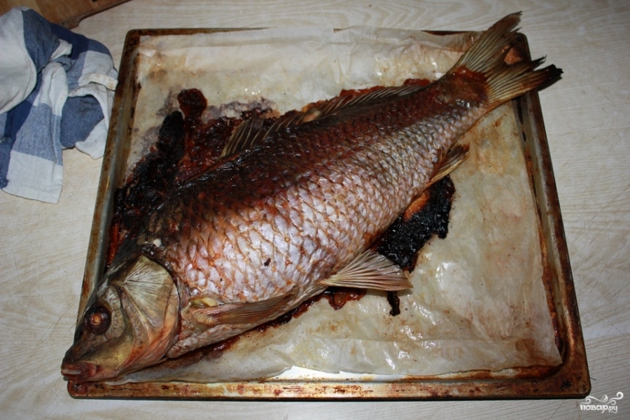 Рыба, запеченная с квашеной капустой