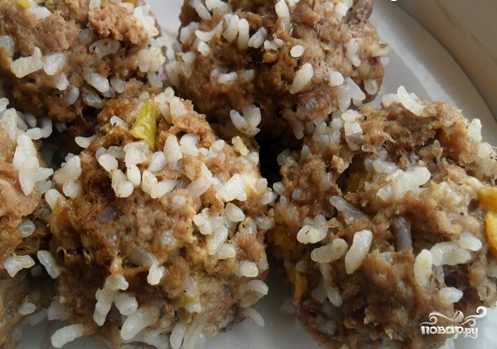 Рецепт Тефтели из баранины с рисом