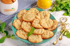 Постное лимонное печенье
