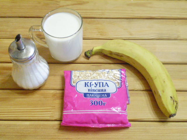 Рецепт Смузи с овсянкой и бананом