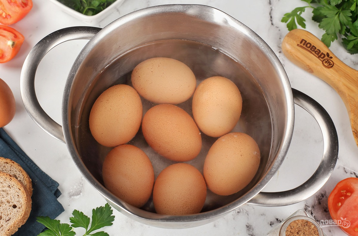 Варка яиц в кастрюле