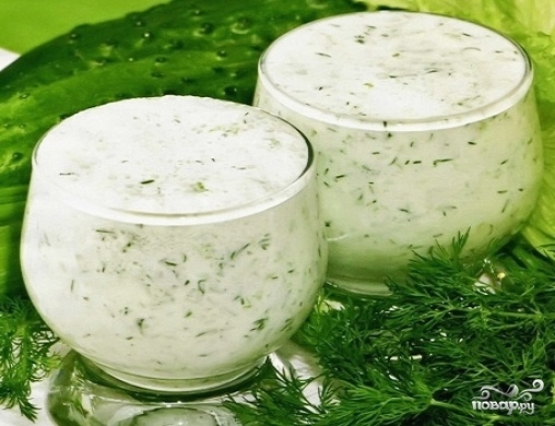 Рецепт Кефир с зеленью для похудения