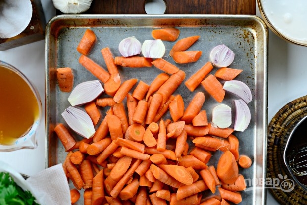Морковный суп с имбирём