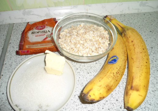 Рецепт Овсяная каша с бананом