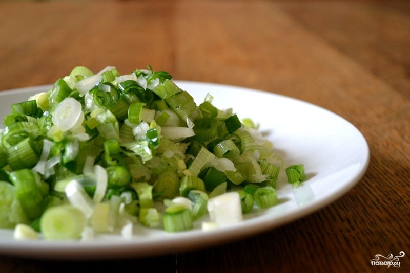 Рецепт Салат из зеленого лука