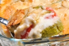 Овощи под соусом Бешамель с сыром