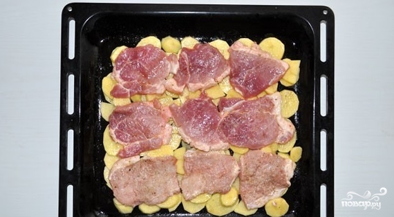 Свинина в духовке с картошкой рецепты на протвине с фото пошагово