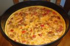 Открытый пирог с мясом