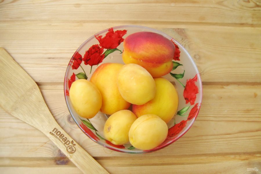 Компот из персиков и абрикосов на зиму - пошаговый рецепт с фото на .