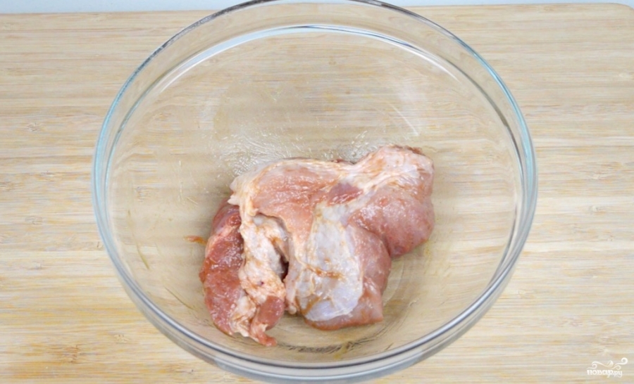 Рецепт Салат шашлычный со свининой