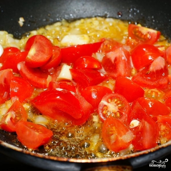 Рецепт Черный рис с тофу и помидорами
